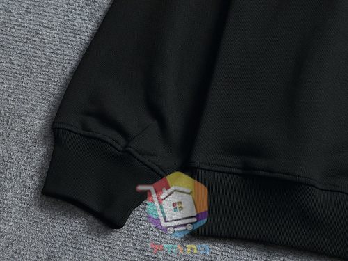 סווטשירט Prada Technical Cotton שחור, לבן, אפור 8