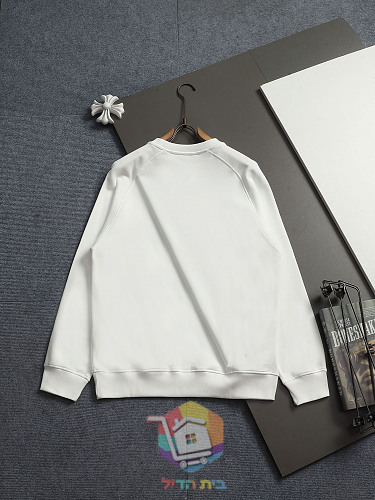 סווטשירט Prada Technical Cotton שחור, לבן, אפור 11