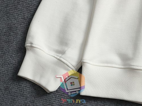 סווטשירט Prada Technical Cotton שחור, לבן, אפור 18