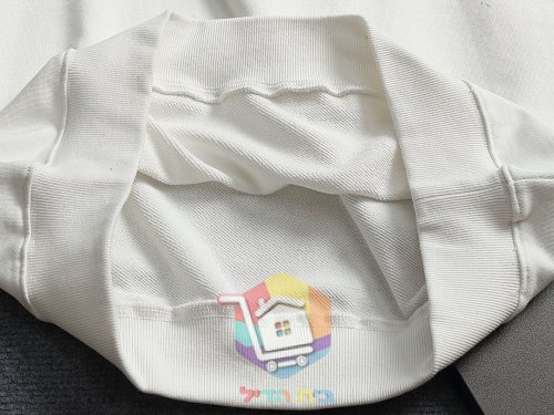 סווטשירט Dior עם לוגו רקום, שחור, לבן 16