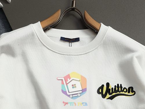 סווטשירט Louis Vuitton עם הדפס גרפי שחור, לבן 22