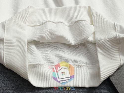 סווטשירט Louis Vuitton עם הדפס, שחור, לבן 16