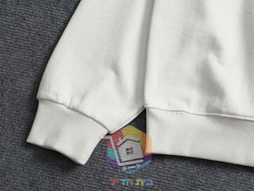 סווטשירט Louis Vuitton עם הדפס, שחור, לבן 19