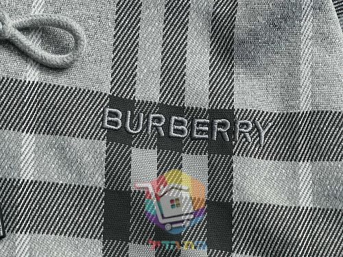 קפוצ'ון Burberry משובץ, בז', אפור 19