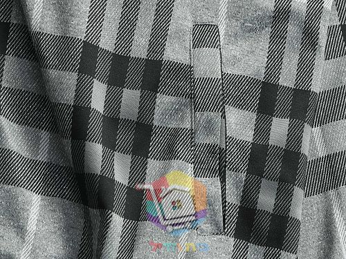 קפוצ'ון Burberry משובץ, בז', אפור 20