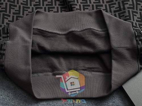 קפוצ'ון Fendi עם דוגמת לוגו, חום, אפור 18