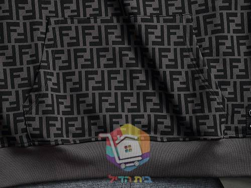 קפוצ'ון Fendi עם דוגמת לוגו, חום, אפור 22