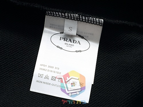 קפוצ'ון Prada שחור, לבן 3