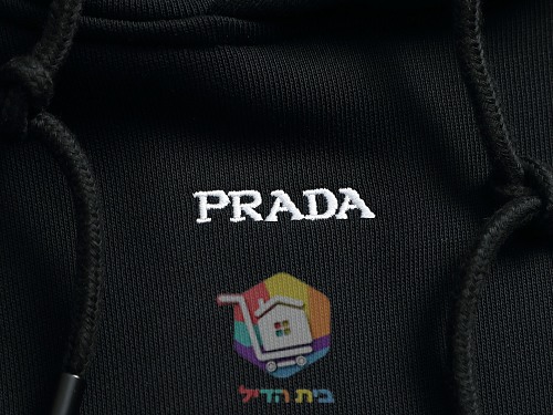 קפוצ'ון Prada שחור, לבן 7
