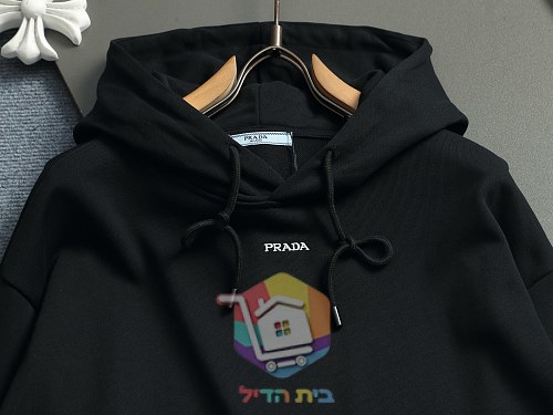 קפוצ'ון Prada שחור, לבן 11