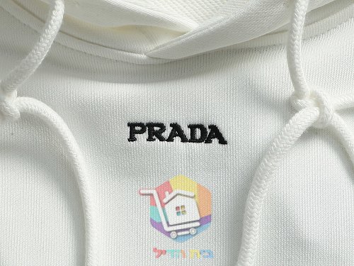קפוצ'ון Prada שחור, לבן 17
