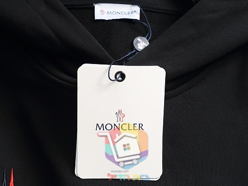 קפוצ'ון Moncler שחור, לבן, חום 5