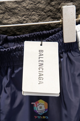 מכנסי Balenciaga עם פס צד כחול, שחור 11