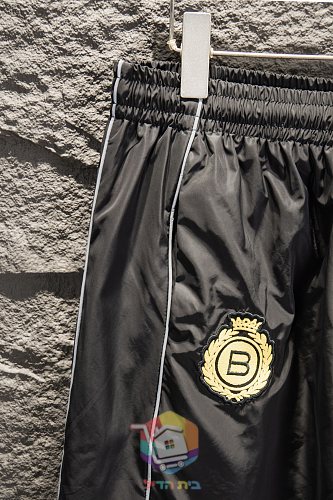 מכנסי Balenciaga עם פס צד כחול, שחור 21