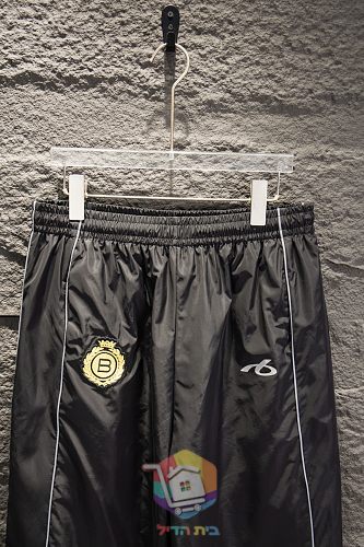 מכנסי Balenciaga עם פס צד כחול, שחור 22