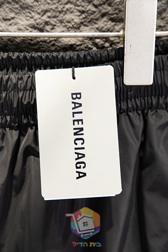 מכנסי Balenciaga עם פס צד כחול, שחור 23