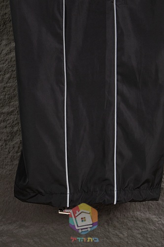 מכנסי Balenciaga עם פס צד כחול, שחור 25
