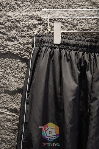 מכנסי Balenciaga עם פס צד כחול, שחור 27