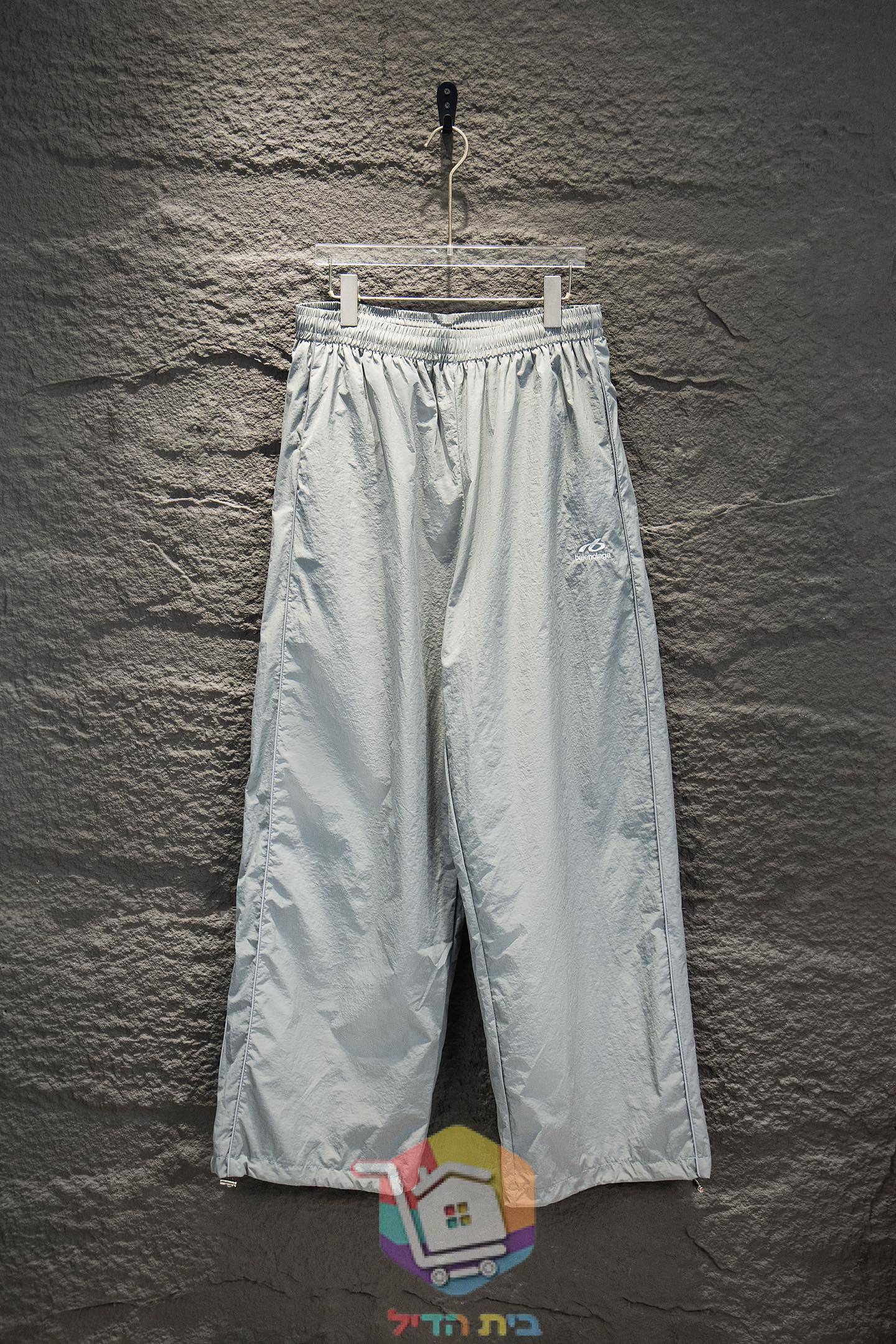 מכנסי Balenciaga ניילון אפור, כחול