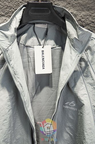 ג'קט Balenciaga ניילון אפור, כחול 8