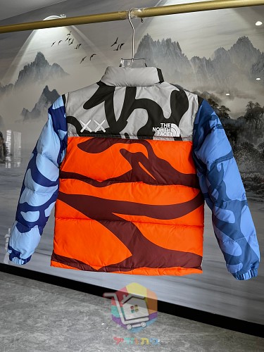 Piumino KAWS x The North Face Retro 1996 Nuptse mimetico, quattro colorazioni 21