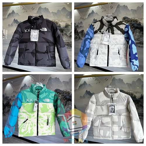 Piumino KAWS x The North Face Retro 1996 Nuptse mimetico, quattro colorazioni 32