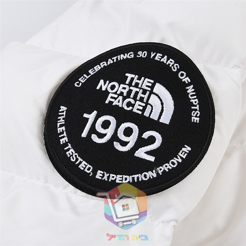 מעיל פוך The North Face 1992 Retro Anniversary Nuptse, שחור, לבן ואפור 14