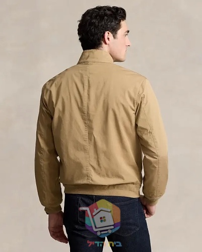 ג'קט Harrington של Polo Ralph Lauren עם בטנה משובצת, כחול כהה, חום בהיר 16