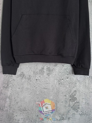 קפוצ'ון Balenciaga עם לוגו קטן, שחור 12