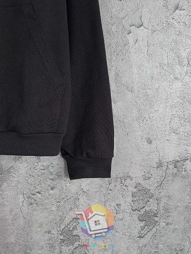 קפוצ'ון Balenciaga עם לוגו קטן, שחור 13