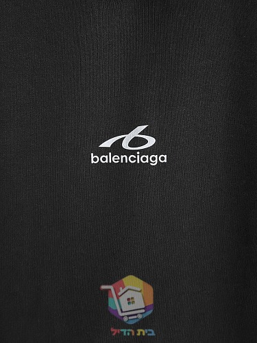 קפוצ'ון Balenciaga עם לוגו קטן, שחור 15