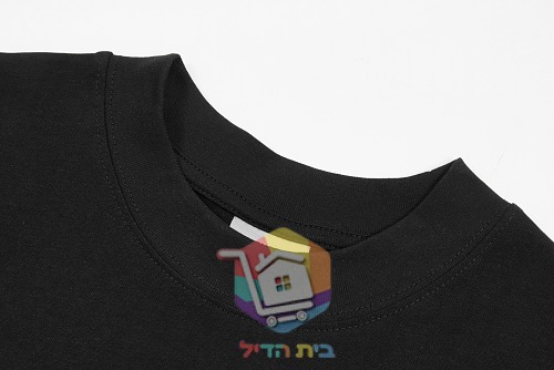 חולצת טי Balenciaga עם לוגו מדורג, אפור, שחור 32
