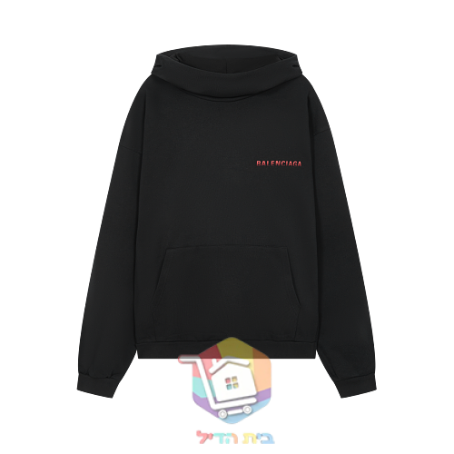 קפוצ'ון Balenciaga עם לוגו בגווני אדום, שחור 17