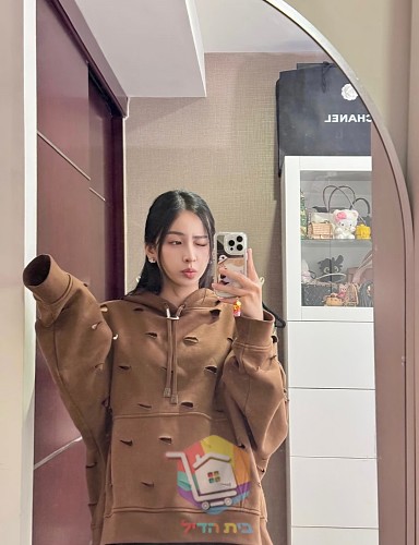 קפוצ'ון Nike x Jacquemus Swoosh Hoodie, חום 2