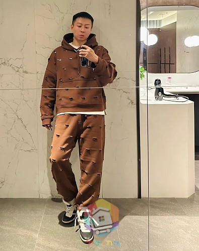 קפוצ'ון Nike x Jacquemus Swoosh Hoodie, חום 3