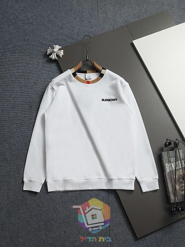 Sweat Burberry à col carreaux, noir ou blanc 21