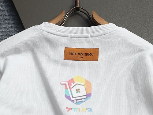 Sweat Louis Vuitton à poche imprimée logo, noir ou blanc 12