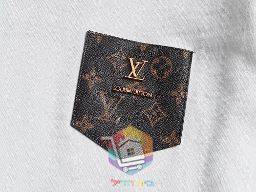 Sweat Louis Vuitton à poche imprimée logo, noir ou blanc 17