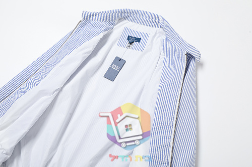 ז'קט Polo Ralph Lauren Bayport מסירסקר, פסים תכלת 12