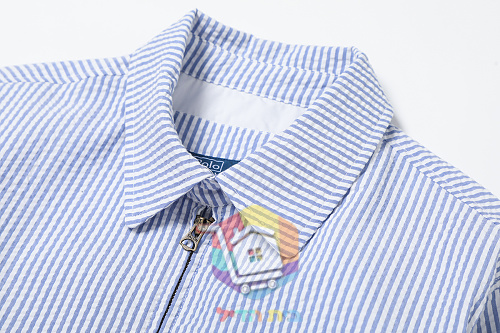ז'קט Polo Ralph Lauren Bayport מסירסקר, פסים תכלת 16