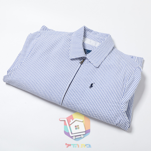 ז'קט Polo Ralph Lauren Bayport מסירסקר, פסים תכלת 20