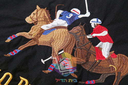 ז'קט Polo Ralph Lauren Bayport מפופלין עם רקמה בגב, שחור 3
