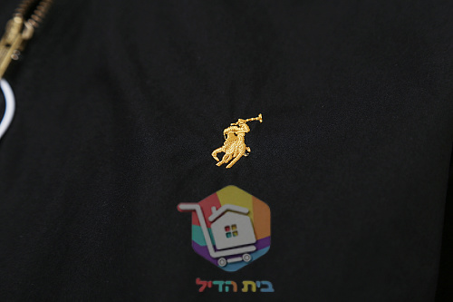 ז'קט Polo Ralph Lauren Bayport מפופלין עם רקמה בגב, שחור 22