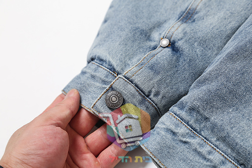ז'קט ג'ינס Levi's x Barbour Type II Trucker, כחול בהיר 16