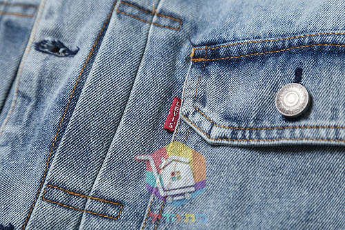ז'קט ג'ינס Levi's x Barbour Type II Trucker, כחול בהיר 19