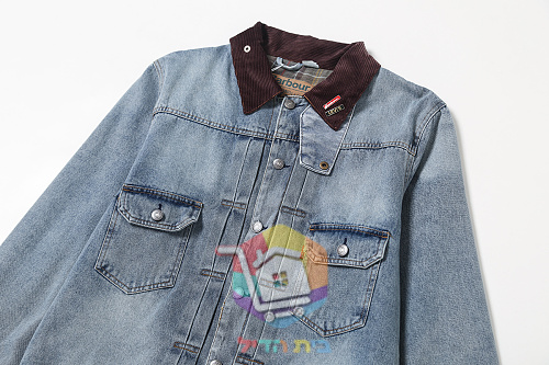 ז'קט ג'ינס Levi's x Barbour Type II Trucker, כחול בהיר 27