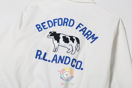 ז'קט Polo Ralph Lauren Bayport לבן עם פרה בגב, תמונה 4