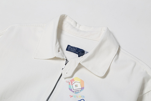 ז'קט Polo Ralph Lauren Bayport לבן עם פרה בגב, תמונה 13