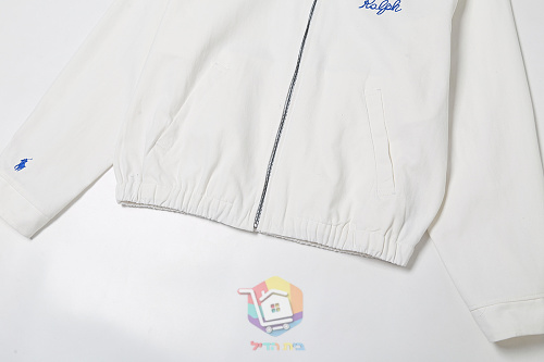 ז'קט Polo Ralph Lauren Bayport לבן עם פרה בגב, תמונה 15