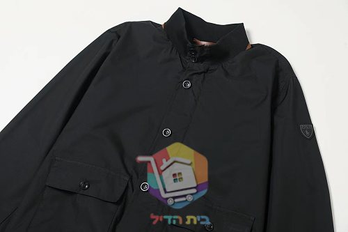 ז'קט Polo Ralph Lauren עם צווארון עומד, שחור, חאקי 2